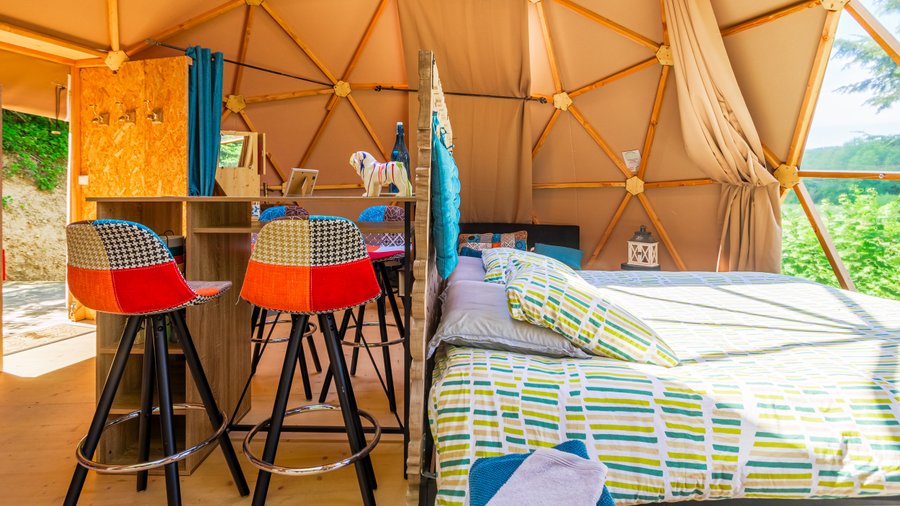 Hébergement AbracadaRoom : Andromède & Spa : Dôme Géodésique pour nuitée à la belle étoile - Image 8