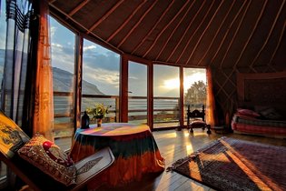 La Yourte Nature et sa vue panoramique