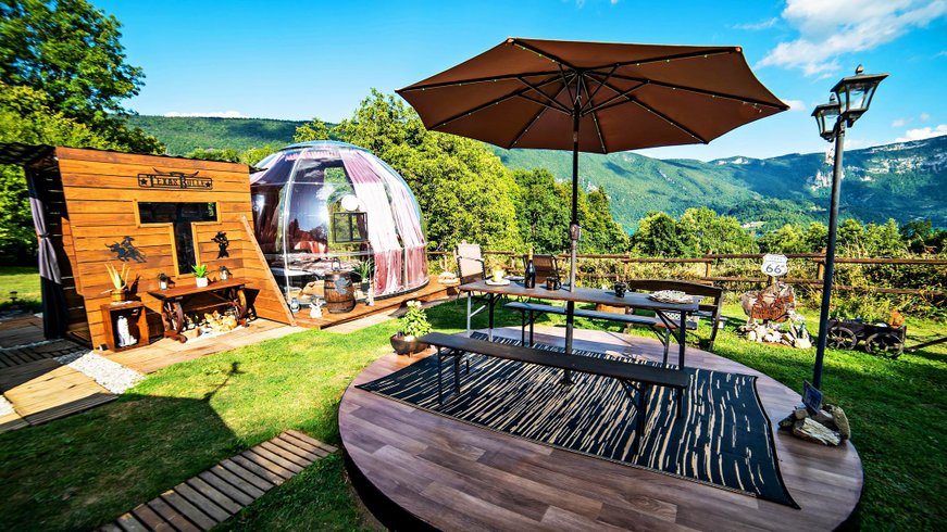 Hébergement AbracadaRoom : Bulle Texas – Luxe  & SPA – Vue Lac Aiguebelette - Image 5