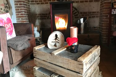 La Maisonnette de poupée avec cheminée, Vue Nature & Vélos à Epagne Epagnette (2)