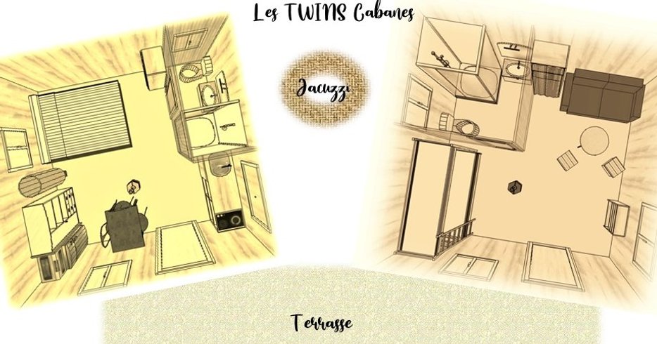 Hébergement AbracadaRoom : Twin Cabane & SPA privé - Image 32