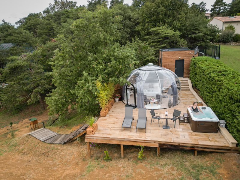 Hébergement AbracadaRoom : La Bulle StélléA SPA Privatif, Domaine CollinéA en Drôme Des Collines - Image 13