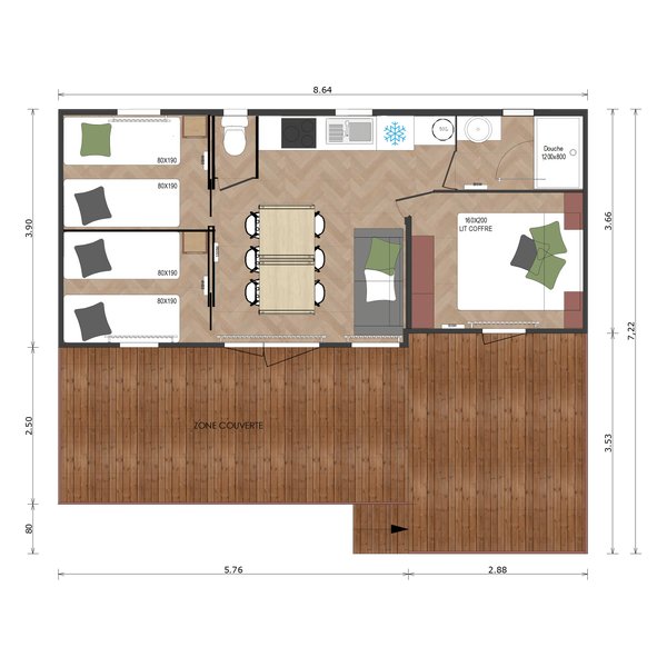 Hébergement AbracadaRoom : Cottage Prestige 3 chambres - Image 6