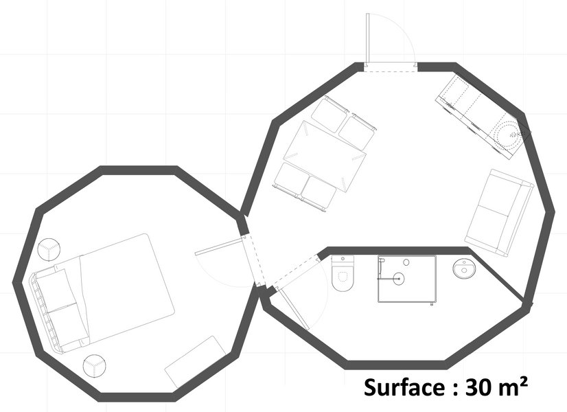 Hébergement AbracadaRoom : Double Dôme au bord d'un lac - Image 10