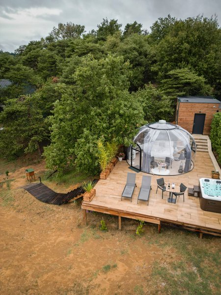 Hébergement AbracadaRoom : La Bulle StélléA SPA Privatif, Domaine CollinéA en Drôme Des Collines - Image 18