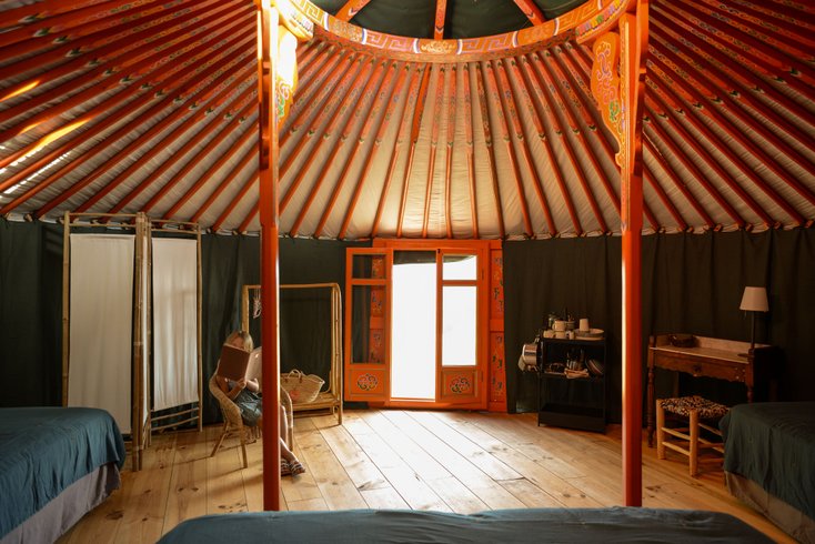 Hébergement AbracadaRoom : Yourte avec piscine partagée, vue panoramique - Image 1