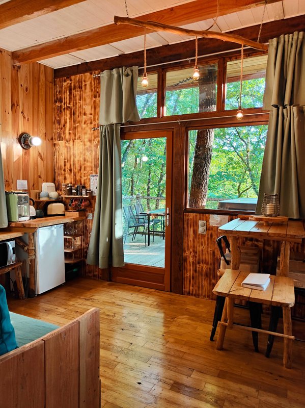 Cabane avec spa "Carrelet" PMR ou Familiale à Lamothe-Fénelon (8)