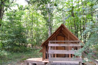 Tente et tente lodge Dordogne