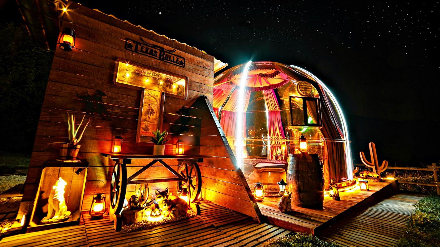 Bulle Texas – Luxe  & SPA – Vue Lac Aiguebelette à Novalaise (21)