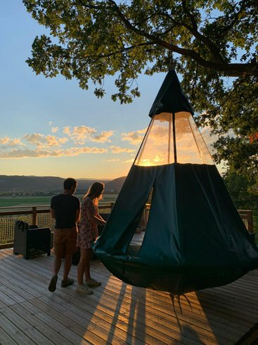 Hébergement AbracadaRoom : Tente Suspendue Emeraude - Image 2