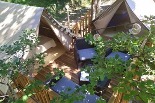Tente et tente lodge Drôme