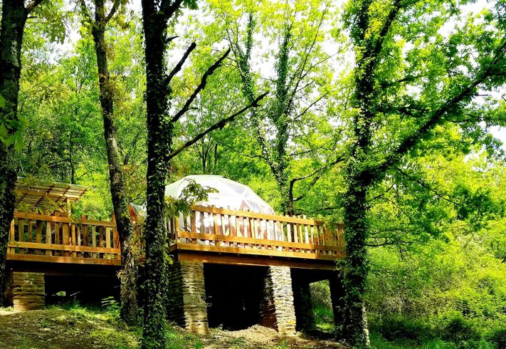 Hébergement AbracadaRoom : Dôme Stonewood sur pilotis & spa - Image 23