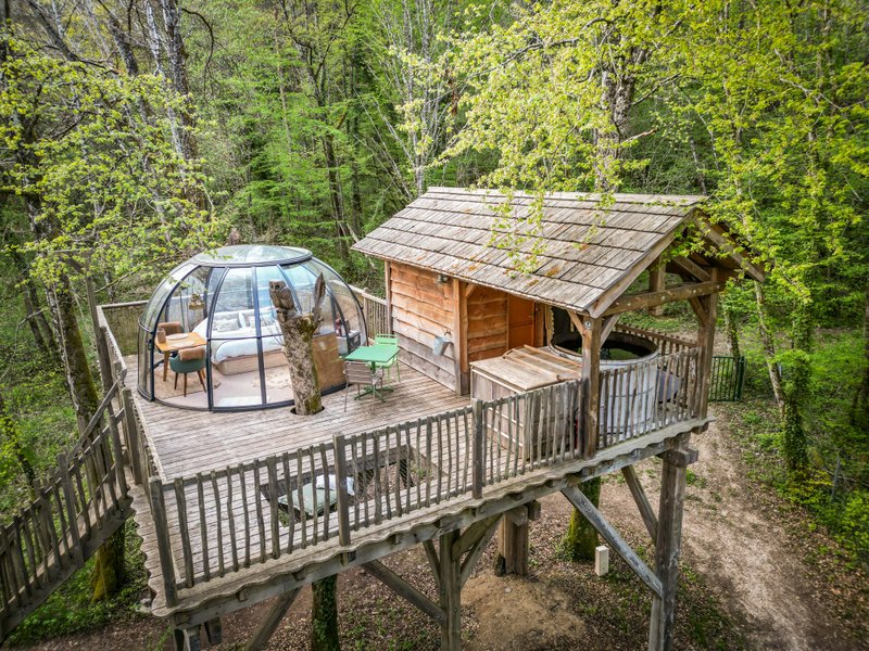 Hébergement AbracadaRoom : Dôme perché Spa - Chouette - Image 1
