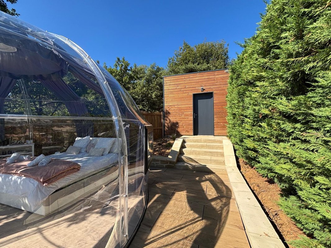 La Bulle StélléA SPA Privatif, Domaine CollinéA en Drôme Des Collines à Bathernay (14)