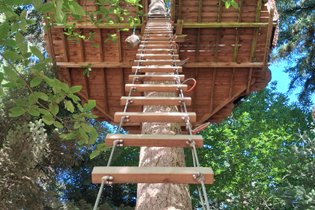 Cabane dans les arbres Ardèche