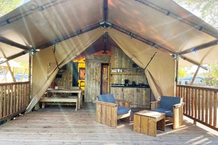 Tente et tente lodge Aude