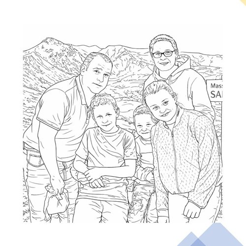 Aurélie, François, et leurs enfants 
