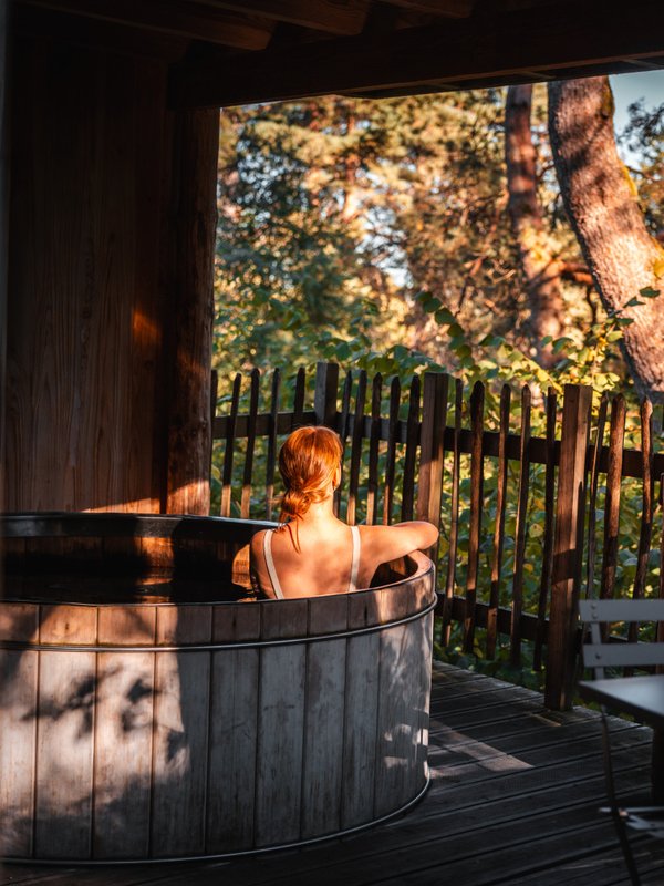 Cabane perchée Deluxe Duo avec Spa à Champdray (19)
