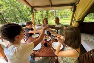 Tente et tente lodge Drôme