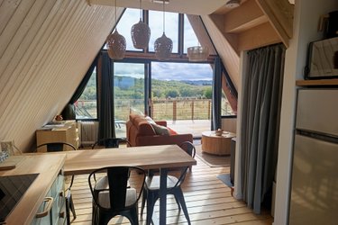 La Cabane des Biquets - Vue sur les collines à Mazerolles Du Razés (2)