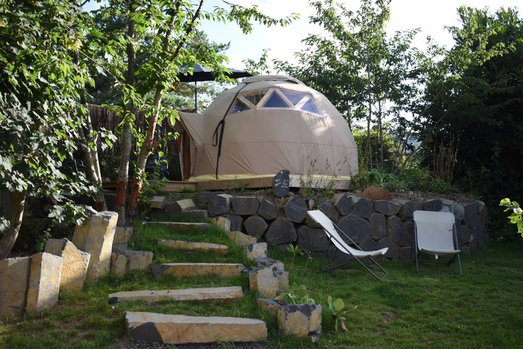 Hébergement AbracadaRoom : Dôme  toile et bois - pour une nuit "presque" à la belle étoile ! - Image 4