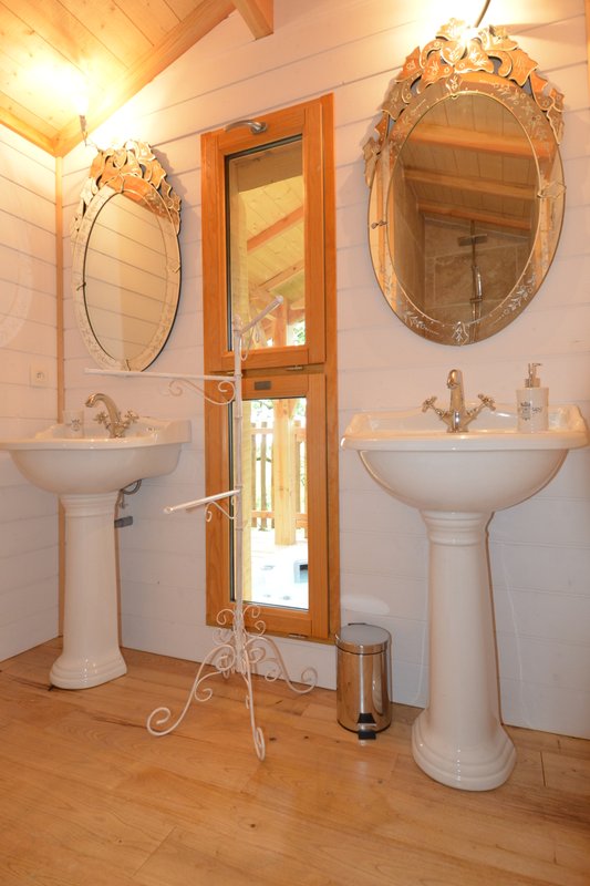 salle de bain cabane