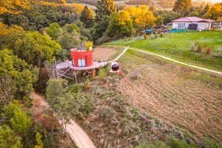 Cabane sur pilotis Isère