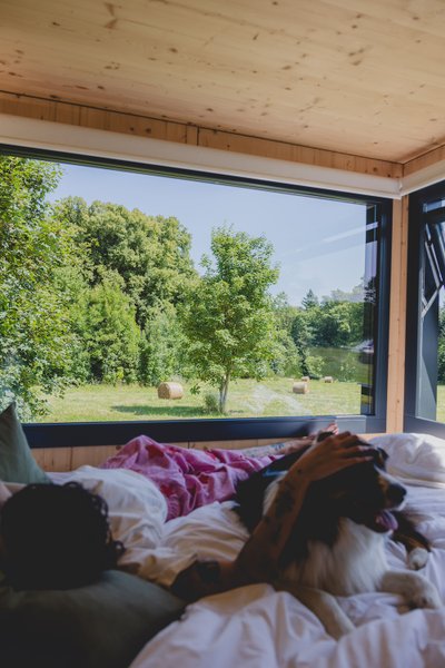 Hébergement AbracadaRoom : Parcel Tiny House - en Picardie proche Lille et Paris vue prairie - Image 7