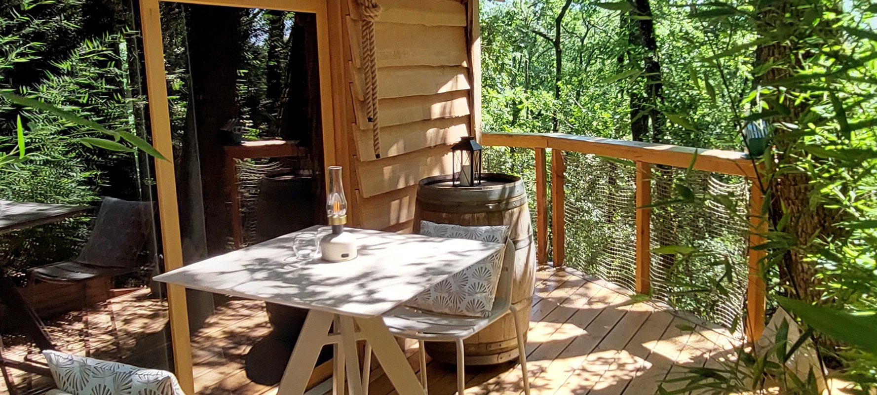 Cabane perchée GAIA & Spa à Sarrant (29)