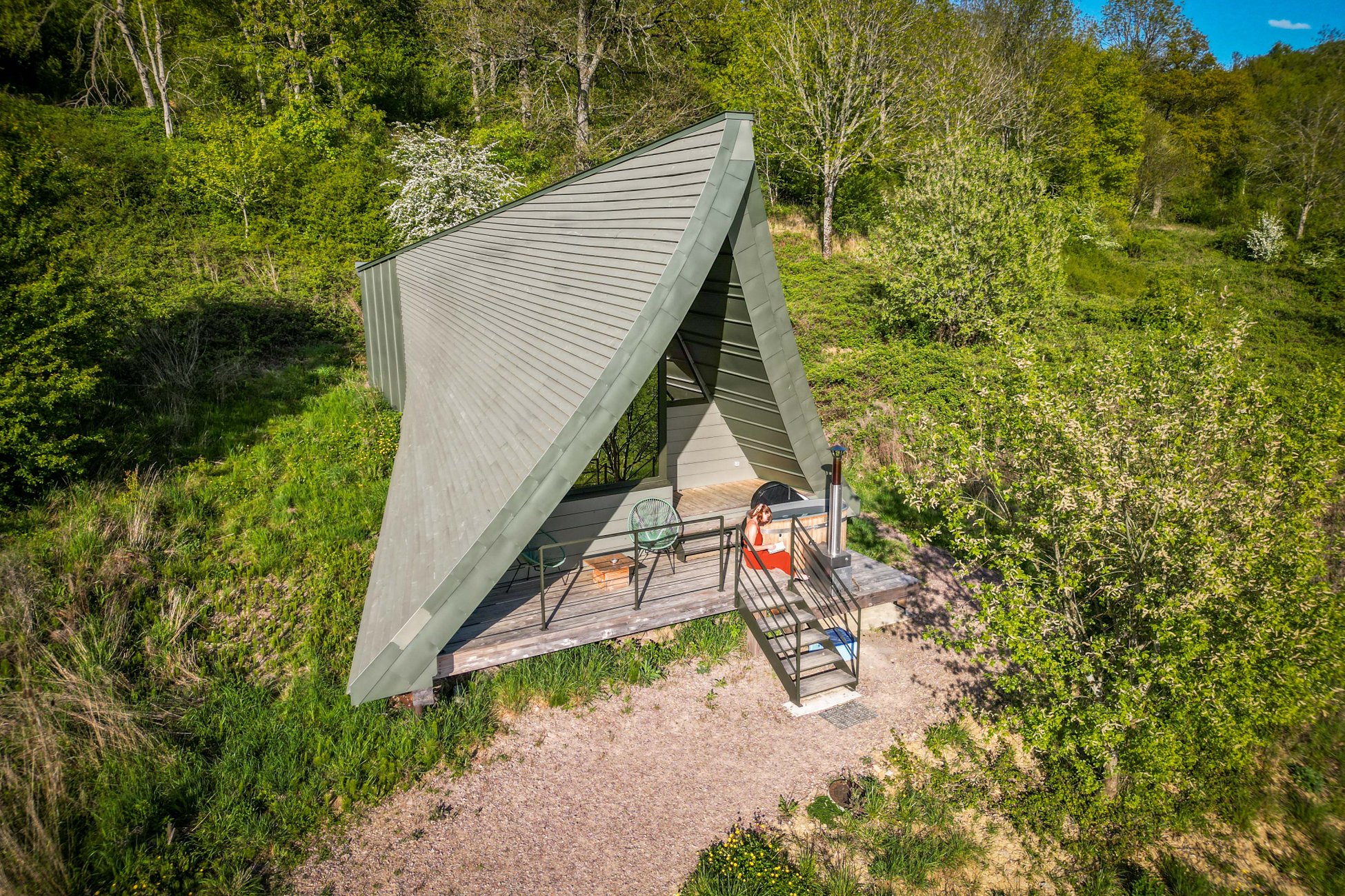 Hébergement UnicStay : Etno : ecolodge de luxe en pleine nature avec vue et bain nordique à Massingy-Lès-Vitteaux