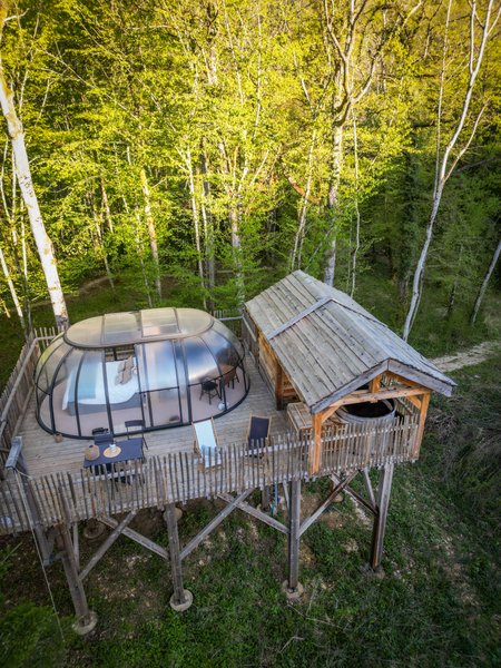 Hébergement AbracadaRoom : Grand dôme perché Spa - Geai des chênes - Image 18