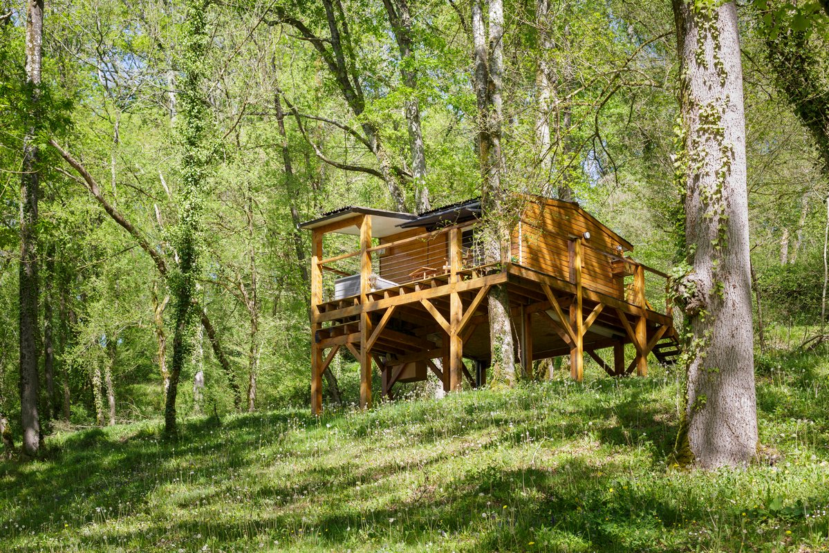 Les Cabanes du Lac - Cabane du Frêne & SPA à Sévignacq (6)