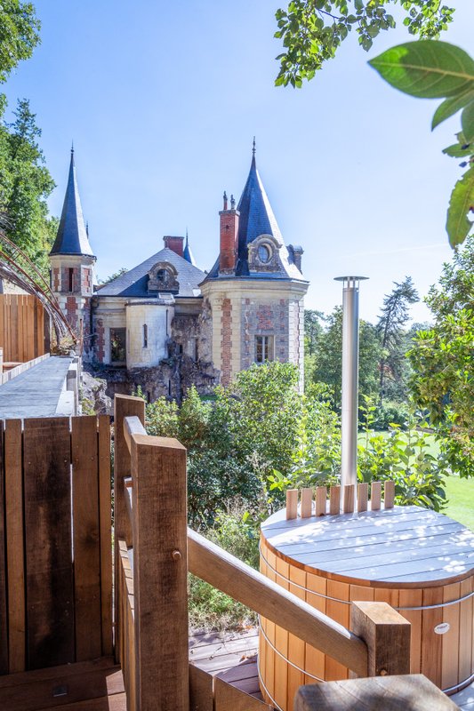 Suite Prestige Terrasse: sauna & bain nordique privatifs à Nazelles-Negron (15)