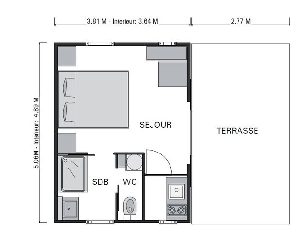 Hébergement AbracadaRoom : Chalet cosy sur pilotis - Image 6