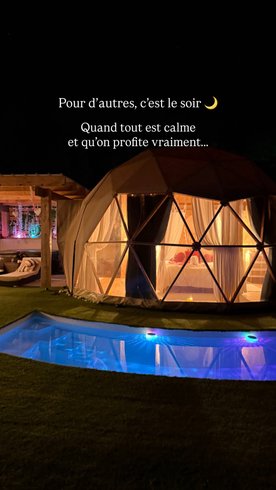 Hébergement AbracadaRoom : "M"ANON-Dôme Géodésique, piscine, spa et sauna. - Image 3