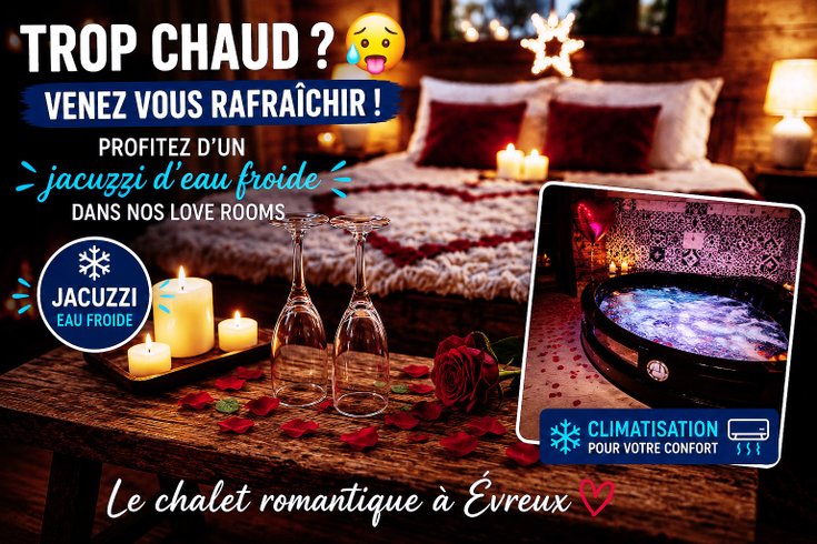 Hébergement AbracadaRoom : Chalet romantique,SPA, CINÉMA, 5 min centre - Image 1