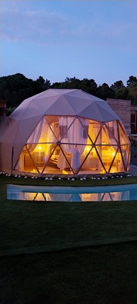 Hébergement AbracadaRoom : "M"ANON-Dôme Géodésique, piscine, spa et sauna. - Image 5