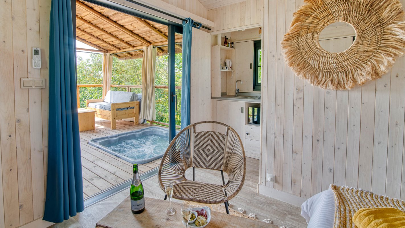 Cabane Miel et Coton -  spa privatif à Villarzel Du Razès (8)