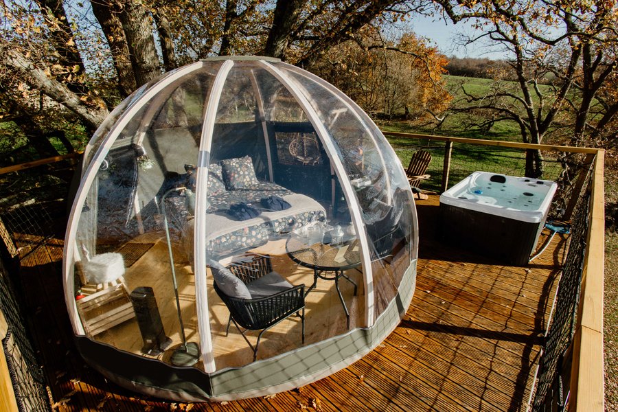 Bulle au sommet du Chêne & Spa : Bulle en Midi-Pyrénées (Occitanie)