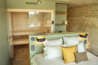 Suite Prestige Terrasse: sauna & bain nordique privatifs à Nazelles-Negron (3)