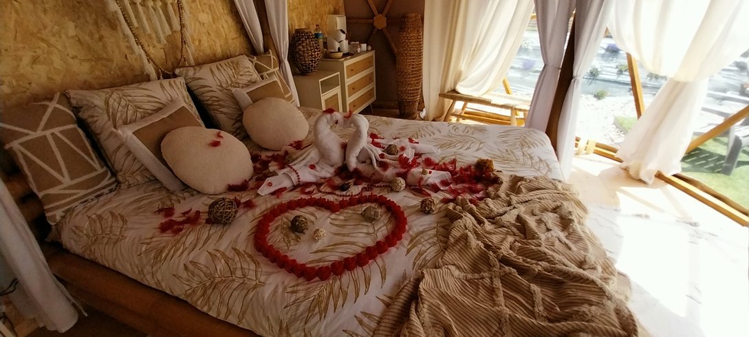 Hébergement AbracadaRoom : "M"ANON-Dôme Géodésique, piscine, spa et sauna. - Image 36