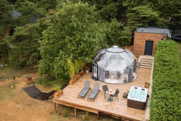 La Bulle StélléA SPA Privatif, Domaine CollinéA en Drôme Des Collines à Bathernay (2)