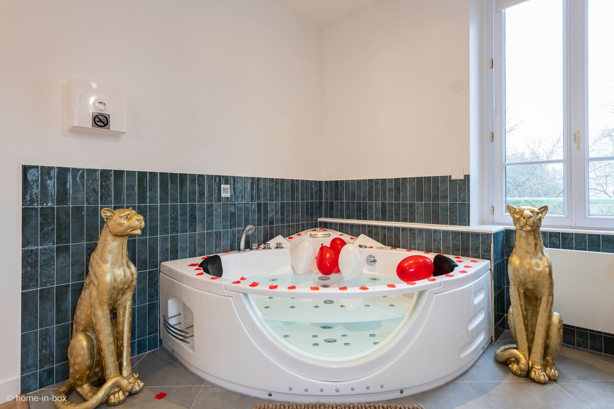 Suite Savane avec Jacuzzi 15min Disney à Nanteuil Les Meaux (5)