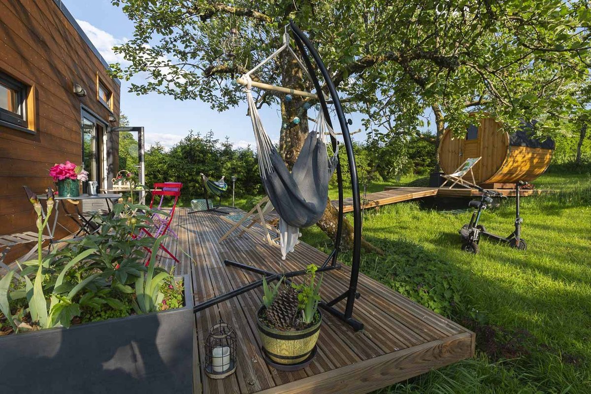Tiny House  Ô P'tit Nid Milie  & son sauna : Classée 1 étoile à Bellefontaine (10)
