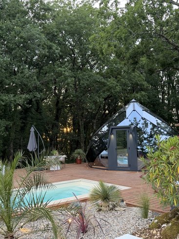 Hébergement AbracadaRoom : Le Zôme de Janès Piscine & Spa privatif en forêt - Image 9