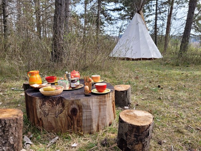 Hébergement AbracadaRoom : Nuitée en Tipi LAKOTA (4 à 6 pers) - Image 2