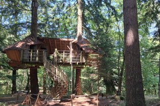 Cabane dans les arbres Ardèche