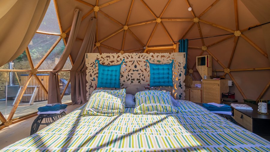 Hébergement AbracadaRoom : Andromède & Spa : Dôme Géodésique pour nuitée à la belle étoile - Image 9
