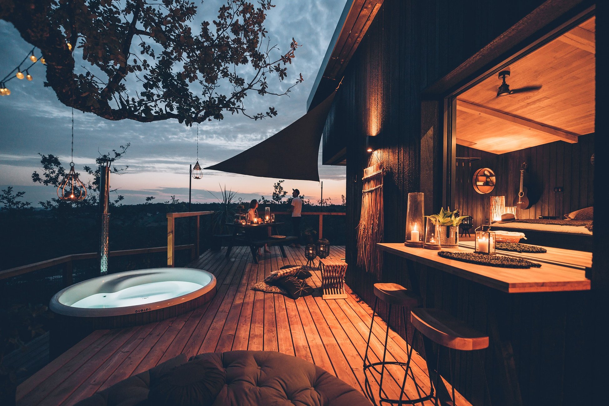 Hébergement UnicStay : Cabane Spa Shou Sugi Ban à Labastide De Penne