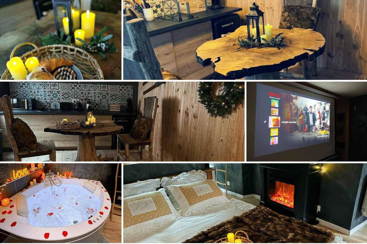 Chalet Romantique Spa & Ciné Privé / 10 min centre à Amiens (5)